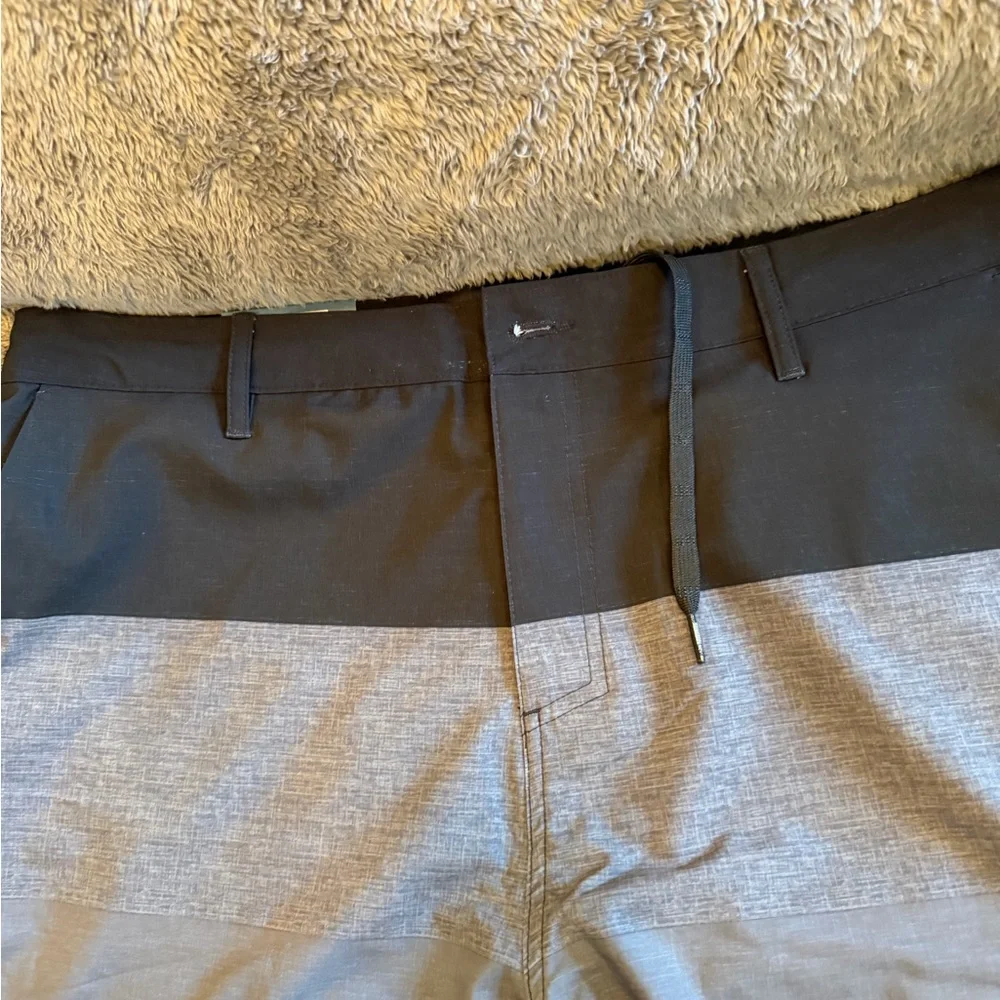 NWT Micros Black and Gray Hybrid Shorts